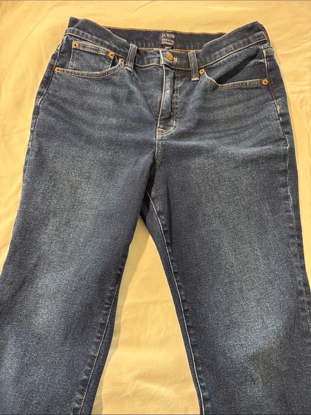 J. Crew Women's Indigo Straight-Leg Crop Jeans